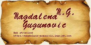 Magdalena Gugunović vizit kartica
